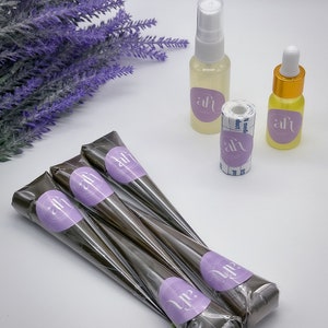 5 Henna Cone Bundle | Rich Red Henna Stain | Fresh, Natural & Made To Order | Henna Tattoo | Mehndi | Henna Cones + Aftercare