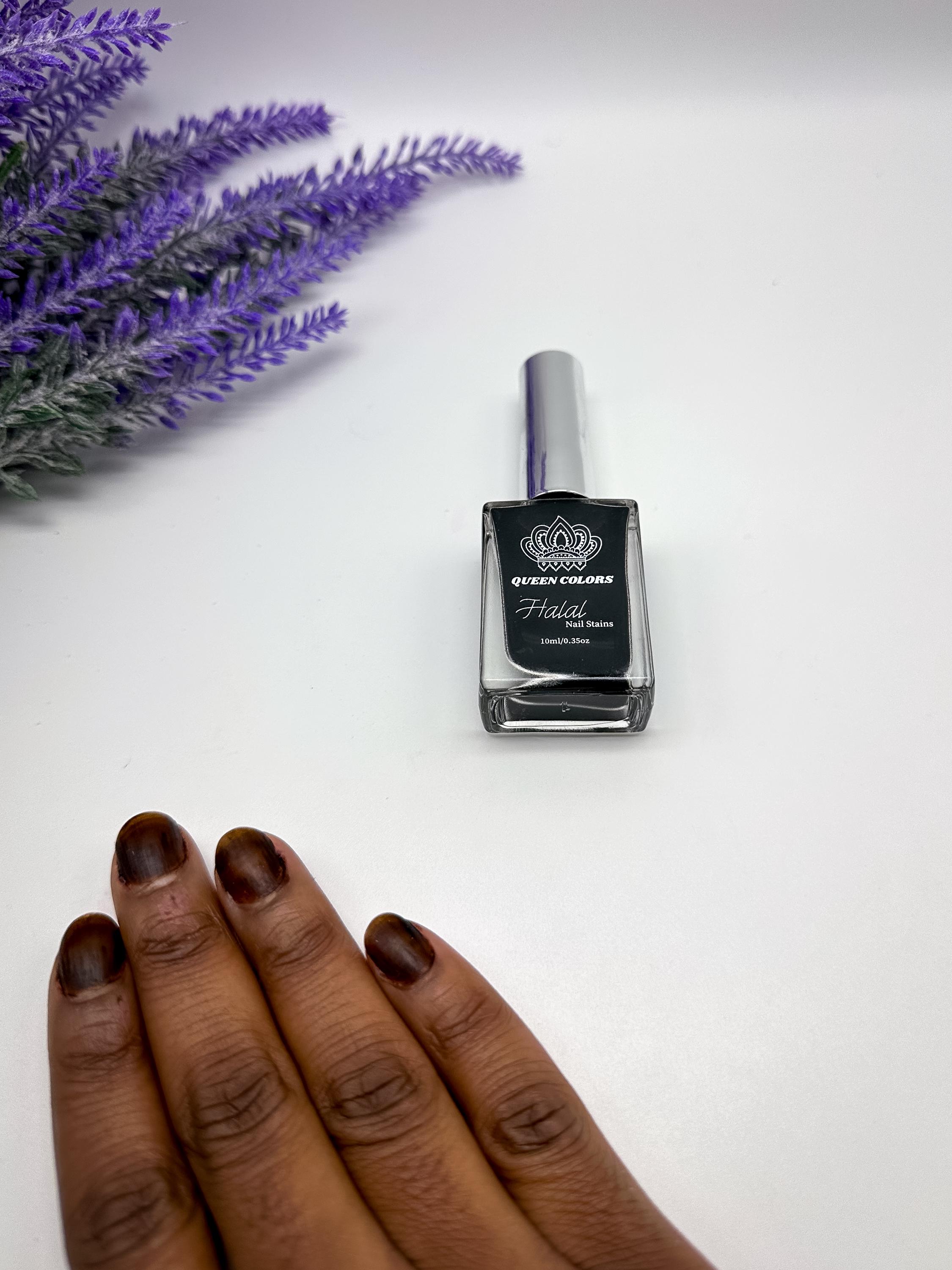 Queen Nail Henna | Choco Brown | Water Permeable Nail Stain