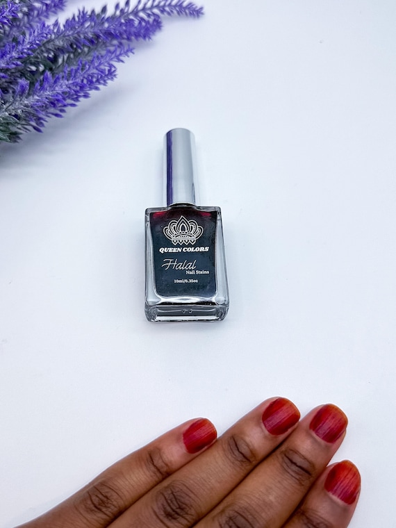 Queen Nail Henna | Red Spunk | Water Permeable Nail Stain | Henna