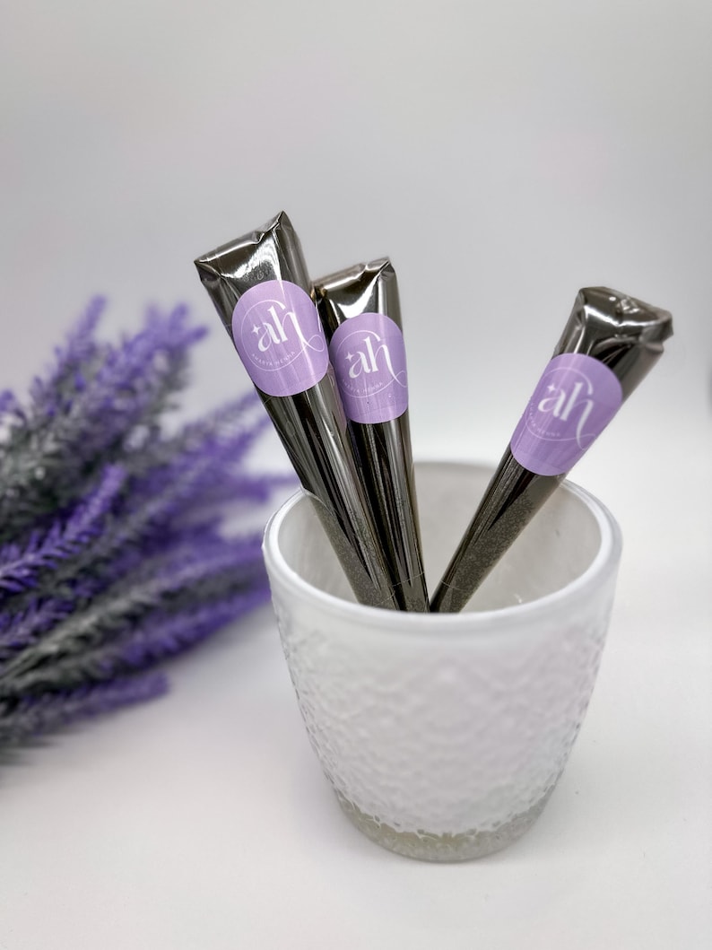 Organic Lush Henna Cones | Rich Red Henna Stain | Fresh, Natural & Made To Order | Henna Tattoo | Mehndi image 7