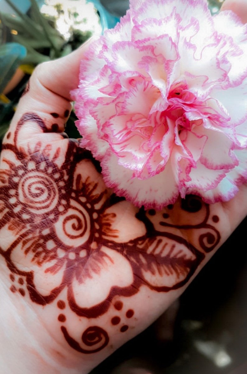 Organic Luxury Henna Cones Red Henna Natural Henna Made Etsy