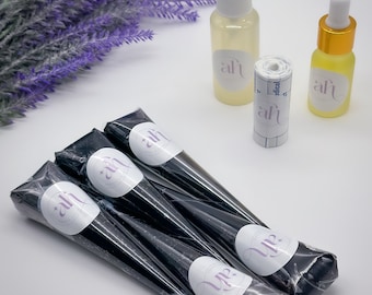 Lush Bridal Jagua Bundle | Rich Dark Stain | Fresh, Natural & Made To Order | Jagua Ink | Temporary Tattoo | Jagua Cones + Aftercare