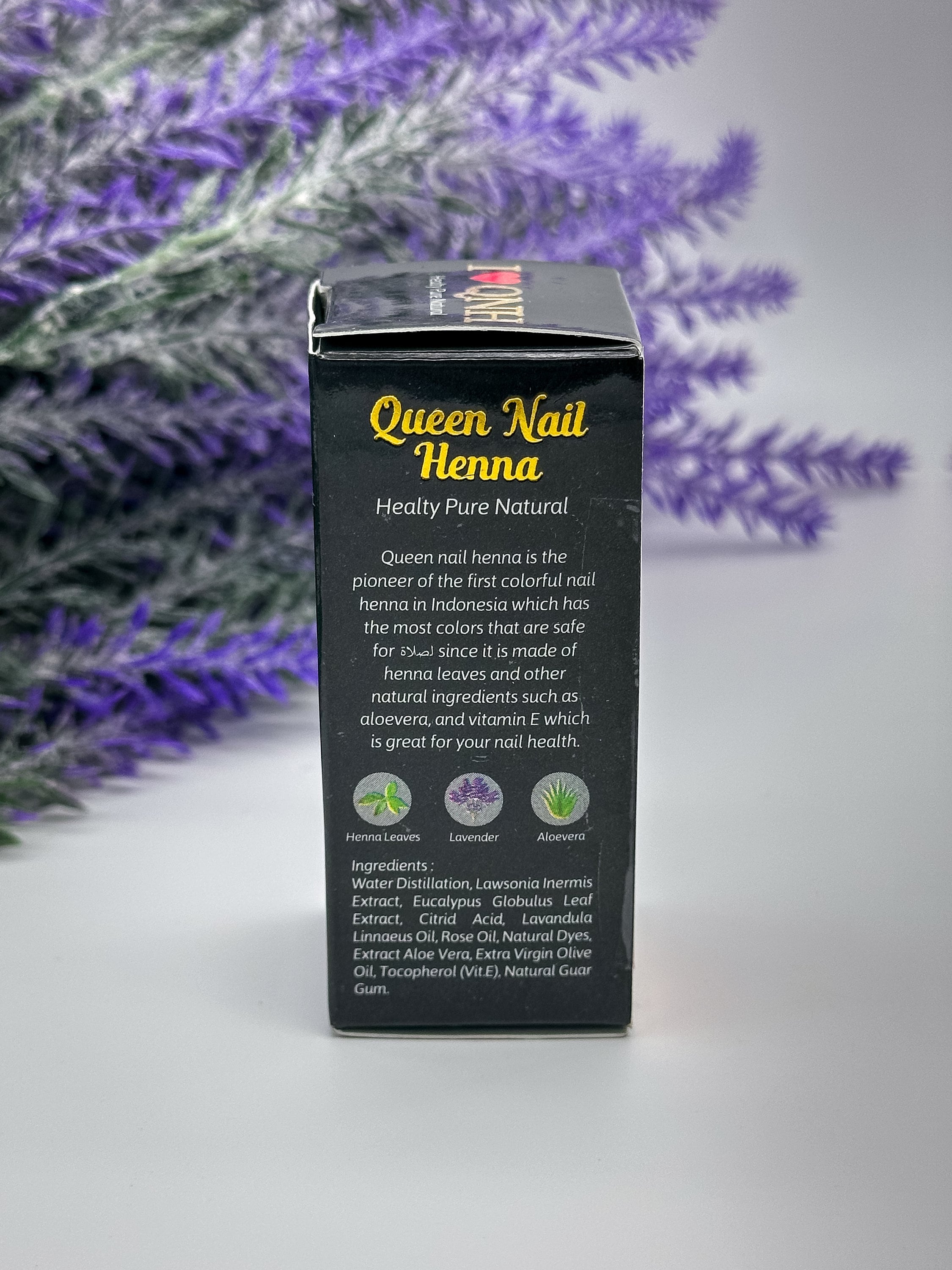 Queen Nail Henna | Red Spunk | Water Permeable Nail Stain | Henna