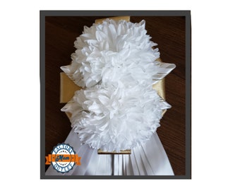 Double Homecoming Mum Base - 6.5′′ – Assorted Colors