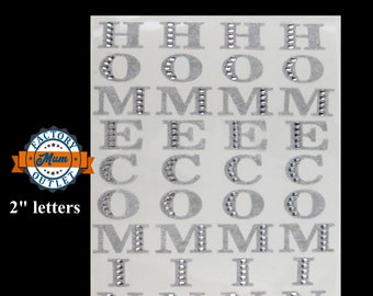 2" LARGE Homecoming Rhinestone Whole Sticker Sheet
