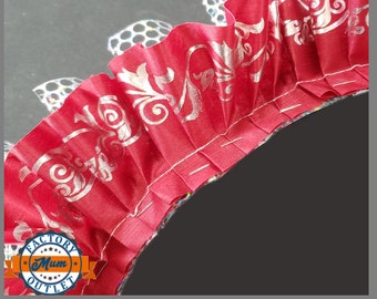 Ruffle Mum Backers - Honeycomb/Acetate By The Foot