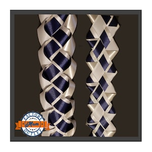 2 Pack Homecoming Mum Braids 30&quot; - Military & Texas Diamond