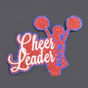 Cheer Decal with Custom Name 6&quot; - Assorted Colors