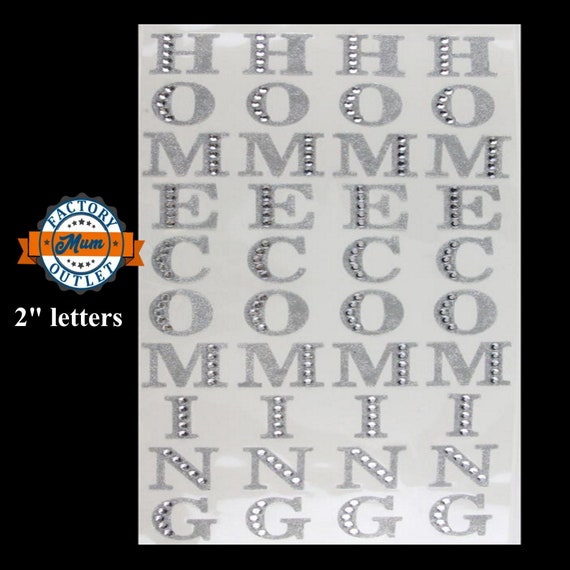 2 LARGE Homecoming Rhinestone Whole Sticker Sheet 