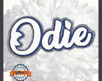 Name for Homecoming Mum - Glitter Decal