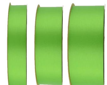 Neon Green / Lime Acetate/Lustre Ribbon - Multiple Sizes