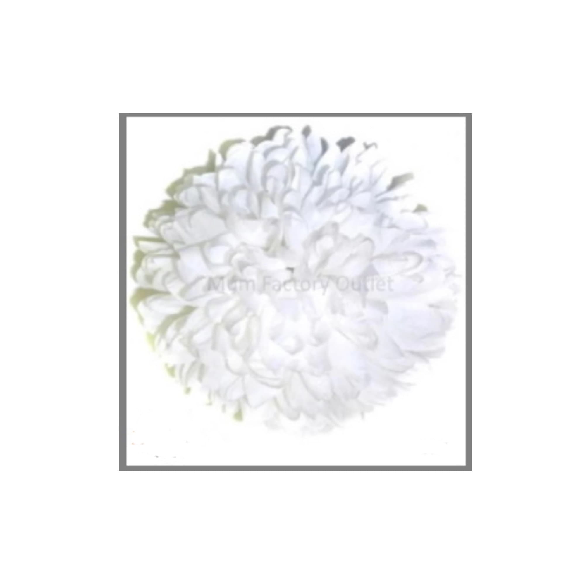 Homecoming Mum 7.5" Flower 22 Layer - White - MFO