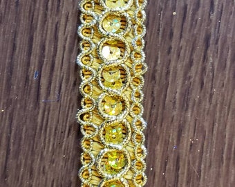 Gold Sequin Trim by the Yard