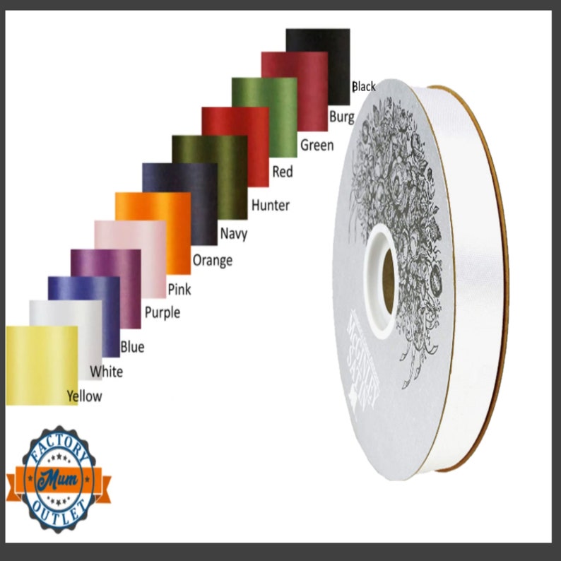 5/8" Acetate Ribbon 100 Yards - Homecoming Mum Braid Ribbon-Mum Supplies bild 1