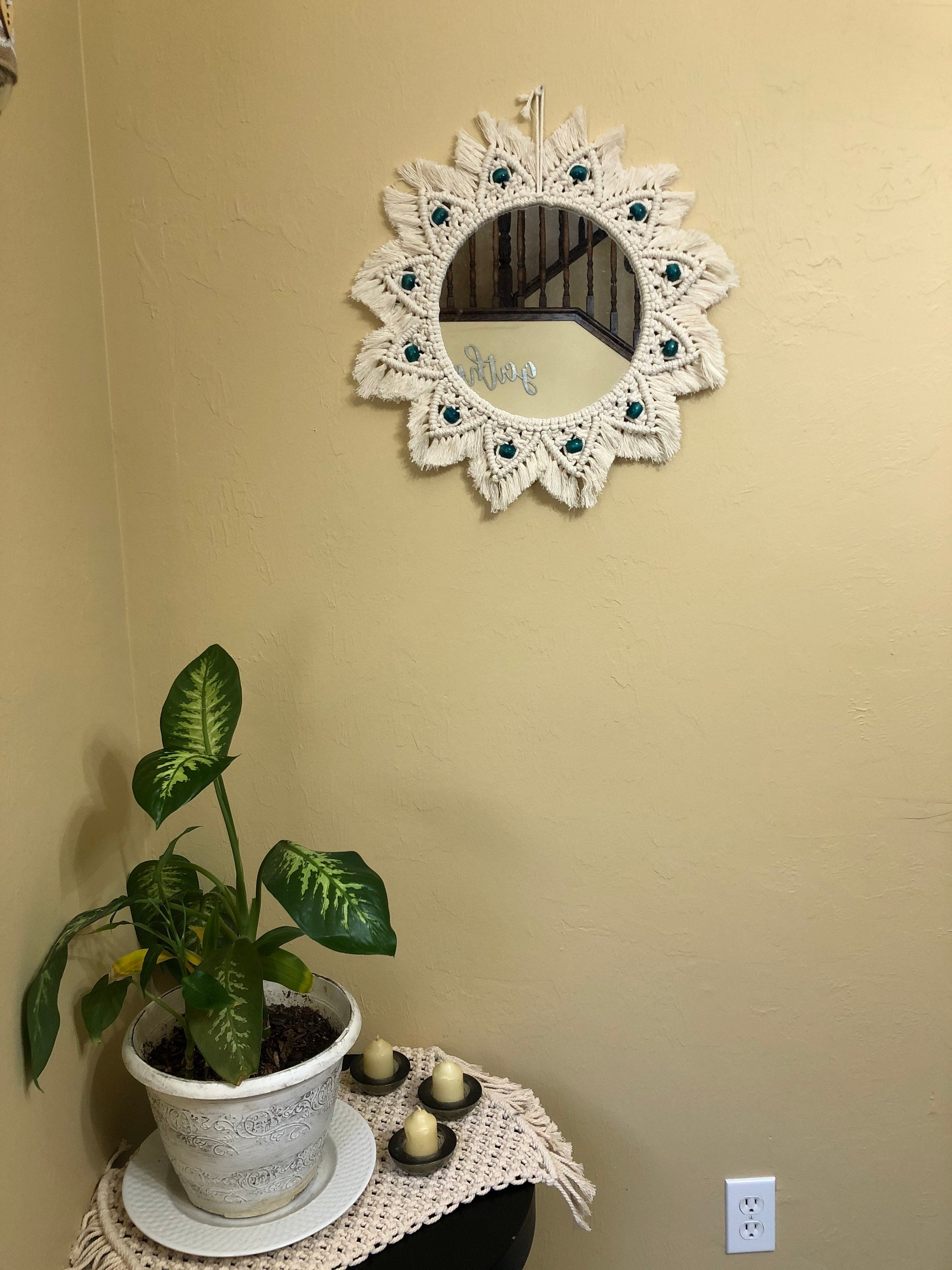 Macrame Mirror Etsy