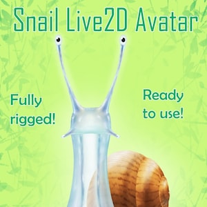 Snail Live2D/Vtube Avatar - Full Body/Fully Rigged!