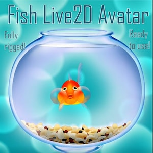 Goldfish - Fully body/Fully Rigged Live2d/Vtube Avatar