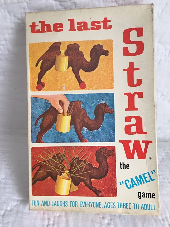 Vintage 1960s The Last Straw Board Game By Schaper Good Etsy