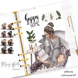 Happy Home Mindful Planner Dashboard Insert or Cover Set for your PM MM GM, A5, A6, Half Page, Designer Agenda, Happy Planner