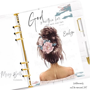 Psalm 46:5 will not fall Planner Insert/Cover | PM MM GM Agenda | Planner Cover |A5 Dashboard ,Personal Planner ,use w/E.C. | Happy Planners