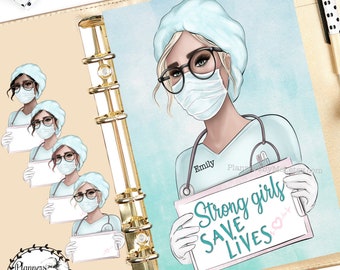 Nurse Hero Planner Dashboard Insert for PM MM GM Agenda, Planner Cover, A5 Dashboard, Personal Planner