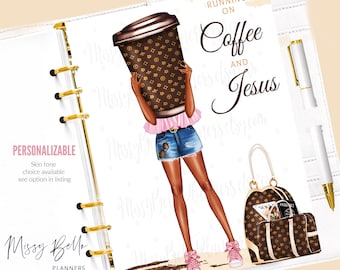 Coffee and Jesus Planner Dashboard or Cover Set