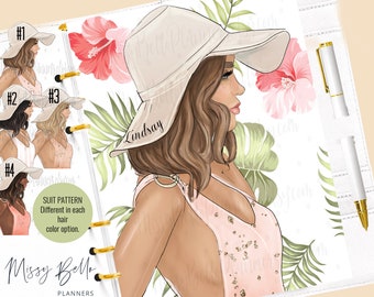 Tropical Beauty Personalized Planner Dashboard Insert /Cover PM Agenda, Planner Cover, A5 Dashboard, Personal Planner, Erin  & Happy Planner