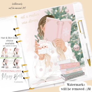 Winter Cocoa Christmas Binder Dashboard insert Or Cover set For Your Personal Planner fits ,PM, MM ,GM, A5 A6, Erin Condren & Happy Planner