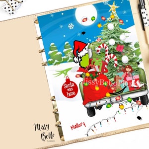 Christmas Planner Accessory Dashboard Insert or Cover Set for Your Planner in sizes PM, MM, A5, A6, Mini, Personal, Happy Planner & MORE