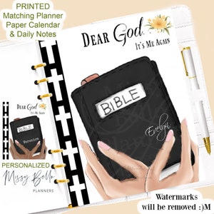 Dear God Prayer Request Dashboard Insert / Cover set For Your Planner, Personal ,Pm, Mm ,A5, Ring Binder, Erin Condren, Happy Planner