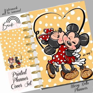 Printed Planner Cover Set , Disney Life themed Cover fits Classic Happy Planner | Mini Happy Planner | Big Happy Planner |