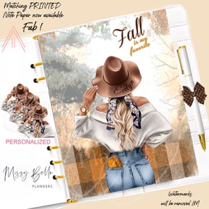 Fall Favorite Girl Planner Dashboard Insert/Cover PM MM GM Agenda, Planner Cover, A5 Dashboard, Personal Planner Happy Disc Planner
