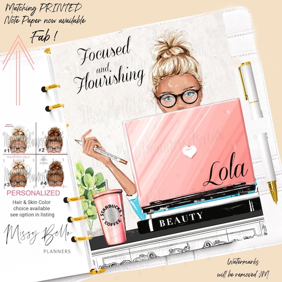 Boss Girl Office Work Planner Dashboard Insert or Cover Set for Your Planner in sizes PM, MM, A5, A6, Mini, Personal, Happy Planner & MORE