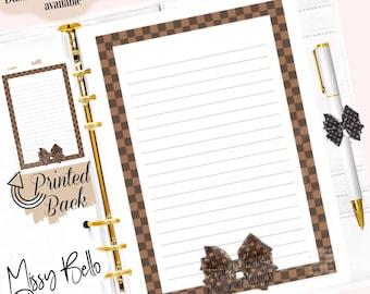 PRINTED Daily Note Paper, Planner Insert Pages for your A5, A6, MM, PM, Personal, Happy Planner, Designer Agendas & more!