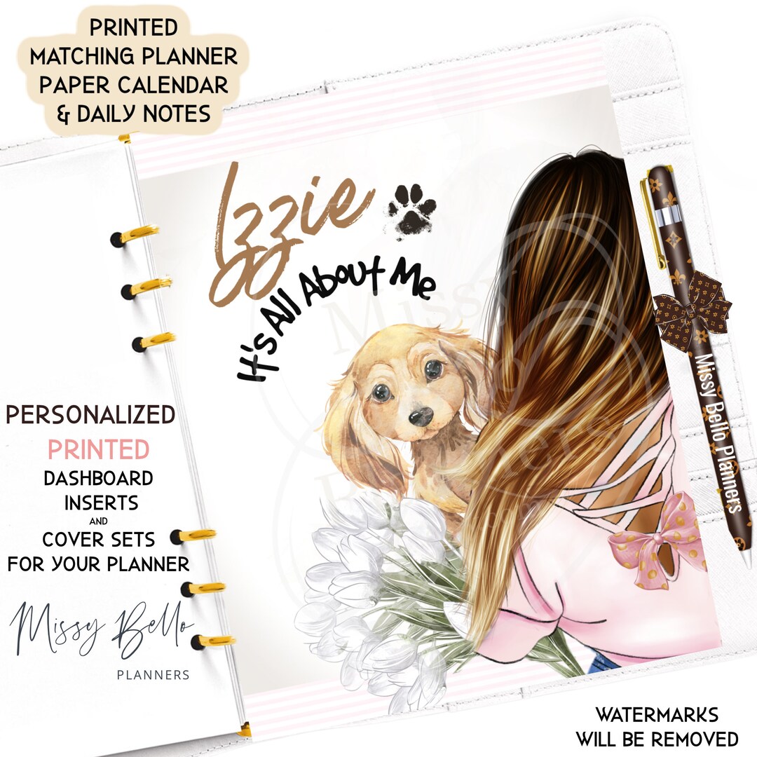 Best Dog & Mom Planner Dashboard Insert / Cover PM Mm GM Agenda