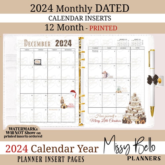 Important dates Printed Planner Pages for your pm mm gm agenda, personal,  pocket and A5 size planner inserts Blush Pink Tracker