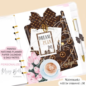 Planner Girl Cover, Dashboard Insert for PM MM GM Agenda, Planner Cover, A5 Dashboard, Personal Planner, a6, happy planner, half page