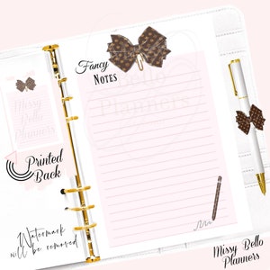 PRINTED Daily Note Paper, Planner Insert Pages for your A5, A6, MM, PM, Personal, Happy Planner, Designer Agendas & more!