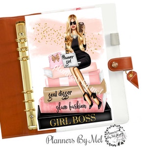Girl Boss Planner Dashboard Insert for your PM MM GM Agenda, Planner Cover, A5 Dashboard, Personal Planner, Erin Condren and Happy Planners