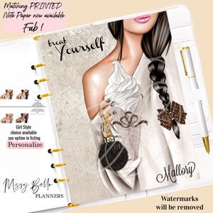Fashion Coffee Planner Dashboard or Cover Set: PM MM GM, A5, A6