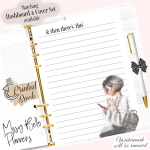 Carta per appunti giornaliera STAMPATA, pagine di inserimento per planner A5, A6, MM, PM, Personal, Happy Planner, agende di design e altro ancora!