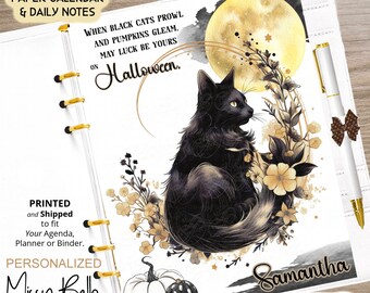 Halloween Fall Agenda Planner Insert Dashboard or Cover Set for Your Planner, PM, MM, A5, A6, Mini, Personal, Happy Planner, ring binder