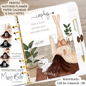 Mindful Agenda Planer Insert Dashboard oder Cover Set für Ihren Planer, PM, MM, A5, A6, Mini, Personal, Happy Planner, Ringbuch