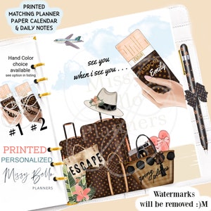Travel Planner Dashboard Insert: Designer Agenda Accessory