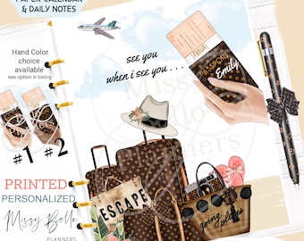 Inserto para panel de control de planificador de viajes: accesorio para agenda de diseño