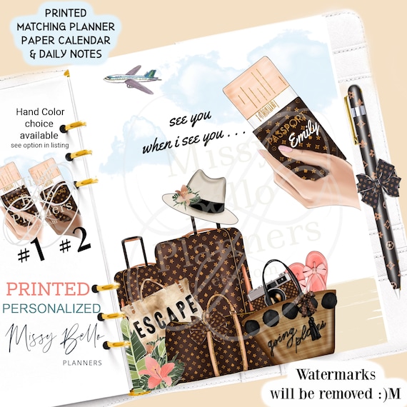 Travel Planner Dashboard Insert: Designer Agenda Accessory