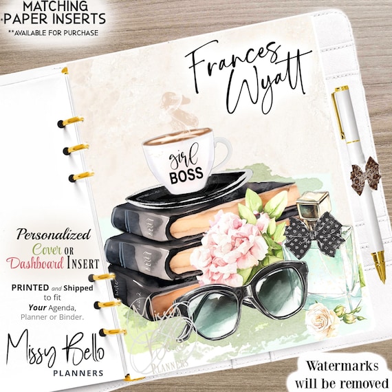 Personalized Luxury Style Planner Design, Dashboard, Insert, or, Cover, Made to Add to YOUR Agenda sized Pm, Mm, Gm, A5, A6, Half-Page, Disc