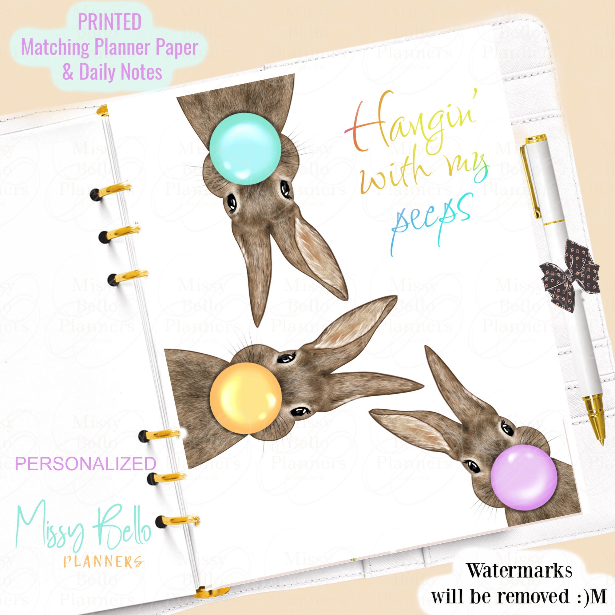 Personalized Spring Planner Dashboard Insert or Cover Set for Your ...