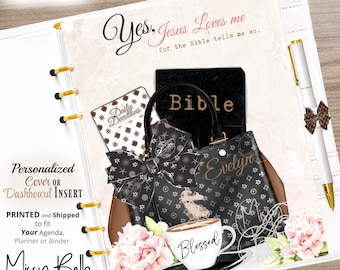 Bibelarbeit, Glaube an Gott, Modeplaner DASHBOARD INSERT 0R Cover Set, Für Ihre A5, A6, halbe Seite, mm Agenda, glücklicher Planer, Pm Agenda