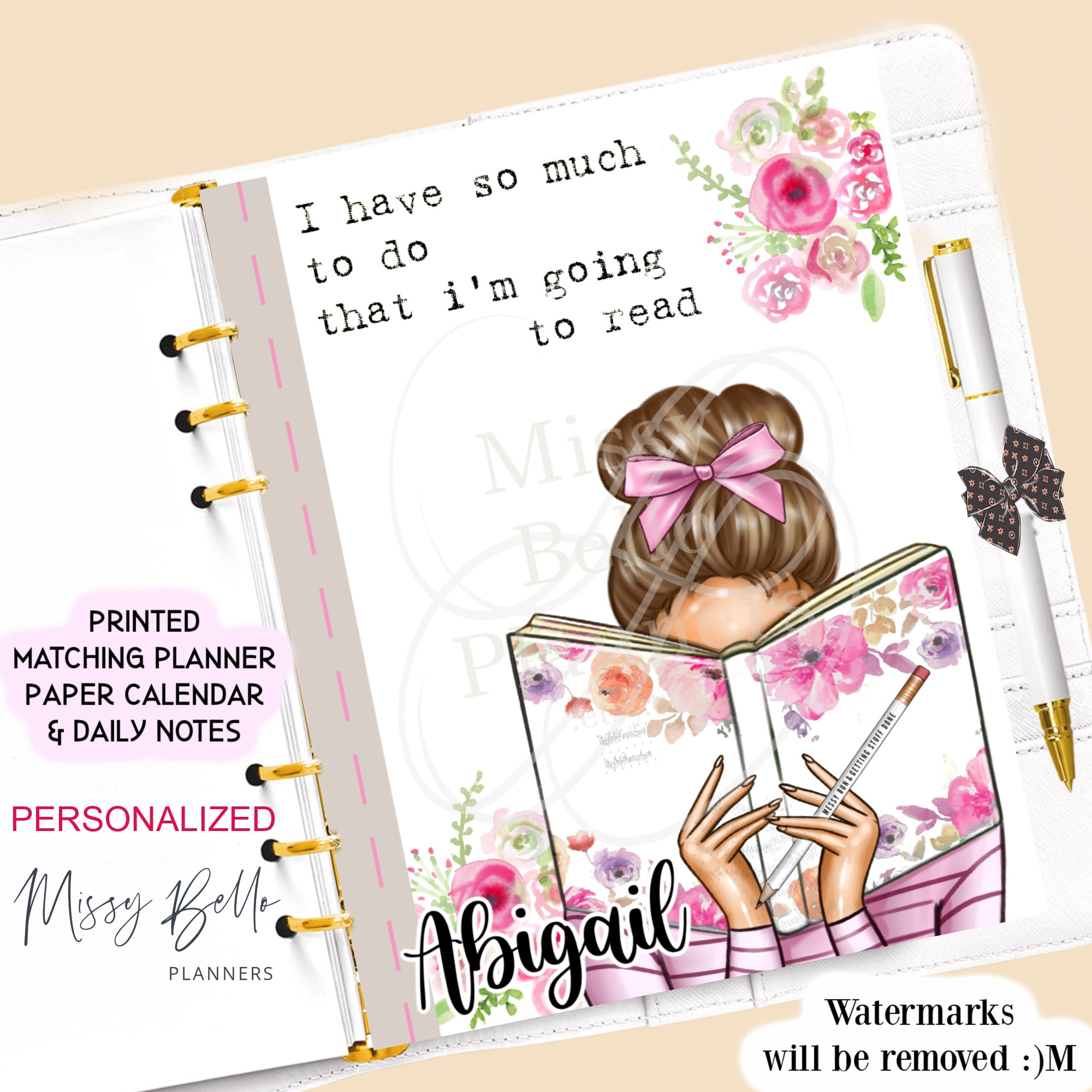 Flip Thru of My Louis Vuitton MM Personal Size Planner Setup 